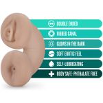 M For Men - Soft And Wet - Double Trouble Glow-in-the-dark Stroker - Vanilla - Image 2