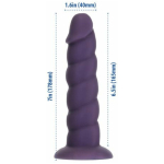 Addiction Unicorn Fantasy Dong 7 In. Purple With Powerbullet - Image 3