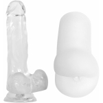 Gender X Clearly Combo Dildo And Stroker Clear