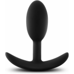 Blush Anal Adventures Platinum Silicone Vibra Slim Plug Small - Black