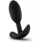 Blush Anal Adventures Platinum Silicone Vibra Slim Plug Small - Black - Image 2