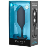 B-Vibe Snug Plug 4 Black 9oz Weight - Image 3