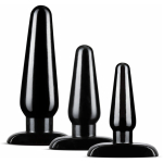 Anal Adventures Basic Plug Kit Black