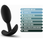Blush Anal Adventures Platinum Silicone Vibra Slim Plug Small - Black - Image 3